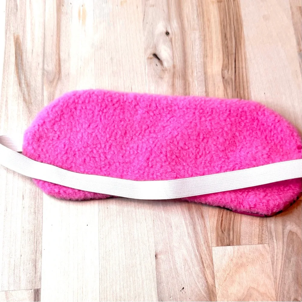 Pink Sleep Mask – Soft Plush Backing – Funny Eye Mask – Adult Humor Gift